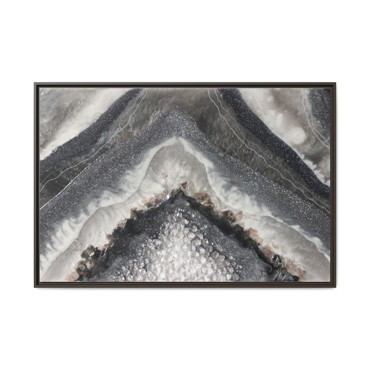 Grey Moonstone Framed Print - Splendour