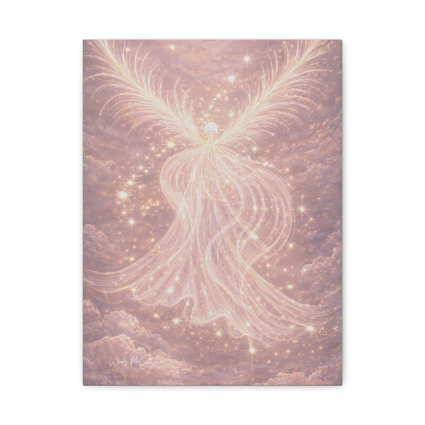 Archangel Chamuel Canvas – Love, Peace & Heart Healing