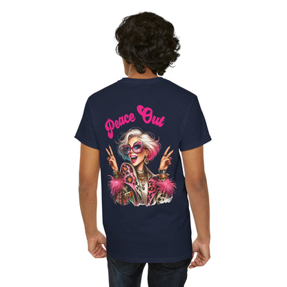 Peace Out – Glam Confidence Woman in Her Prime T-Shirt