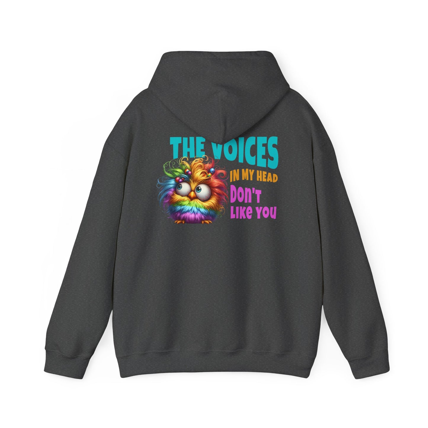 The Voices in My Head Don’t Like You – Funny Rainbow Chick Hoodie