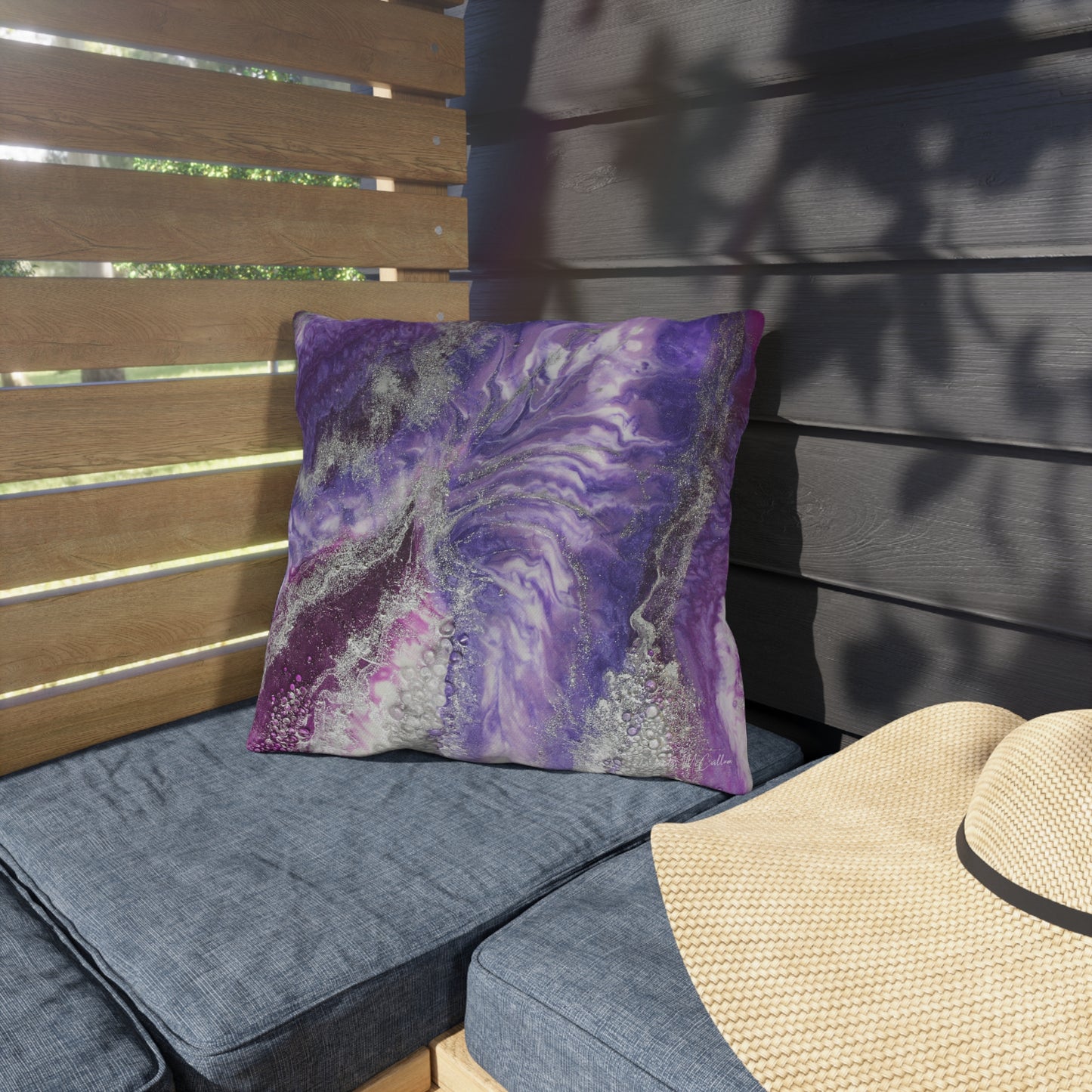 Amethyst Dreams Splendour Outdoor Pillow — Patio Cushion