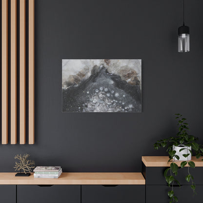 Grey Moonstone Canvas Wall Art - Elegance
