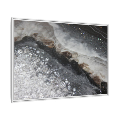 Grey Moonstone Framed Print - Opulence