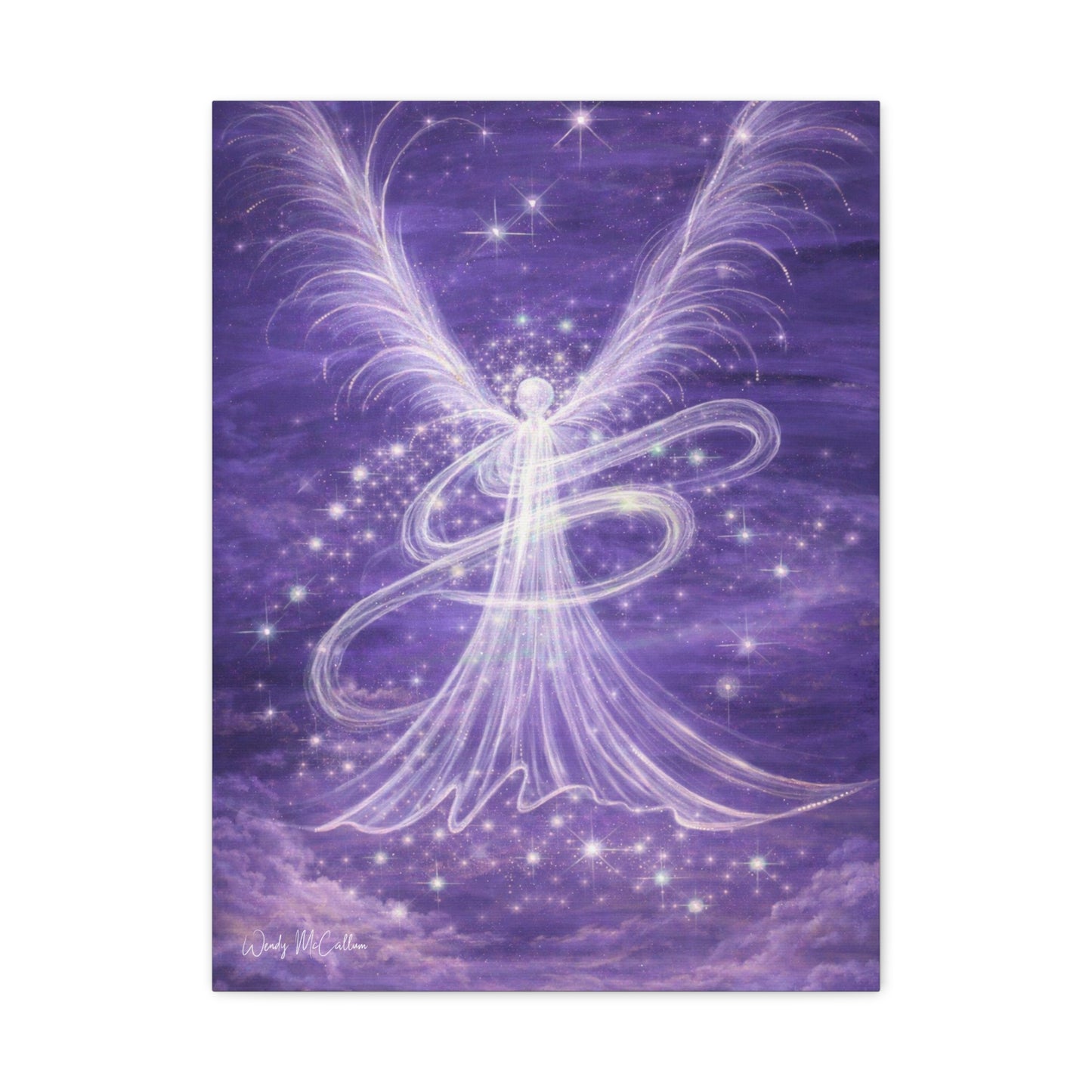 Archangel Zadkiel – Abstract Healing Frequency Art Canvas Print