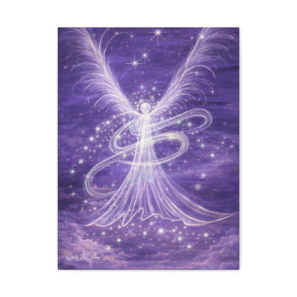 Archangel Zadkiel – Abstract Healing Frequency Art Canvas Print