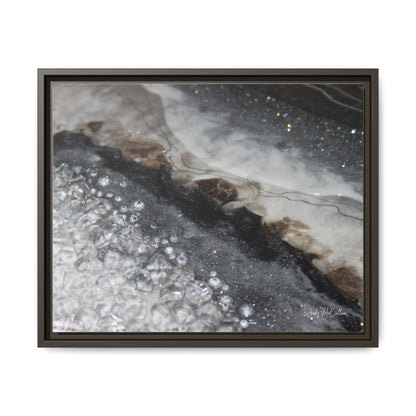 Grey Moonstone Framed Print - Opulence