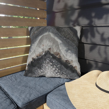 Grey Moonstone Splendour Outdoor Pillow — Patio Cushion