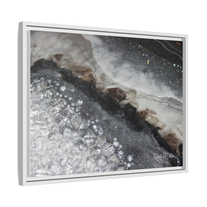 Grey Moonstone Framed Print - Opulence