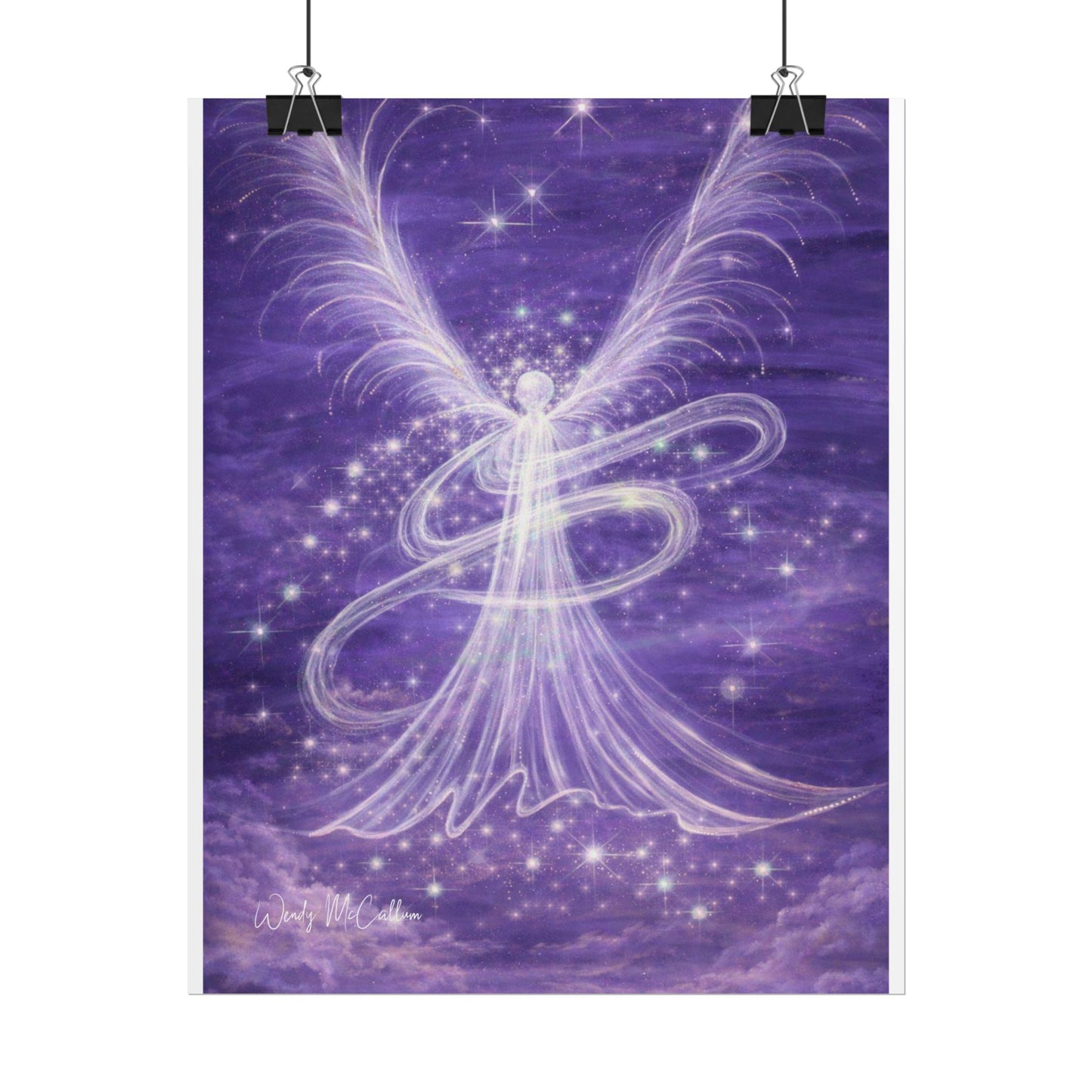 Archangel Zadkiel – Abstract Angel Fine Art Print Compassion, Forgiveness, Transformation