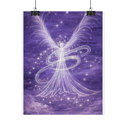 Archangel Zadkiel – Abstract Angel Fine Art Print Compassion, Forgiveness, Transformation