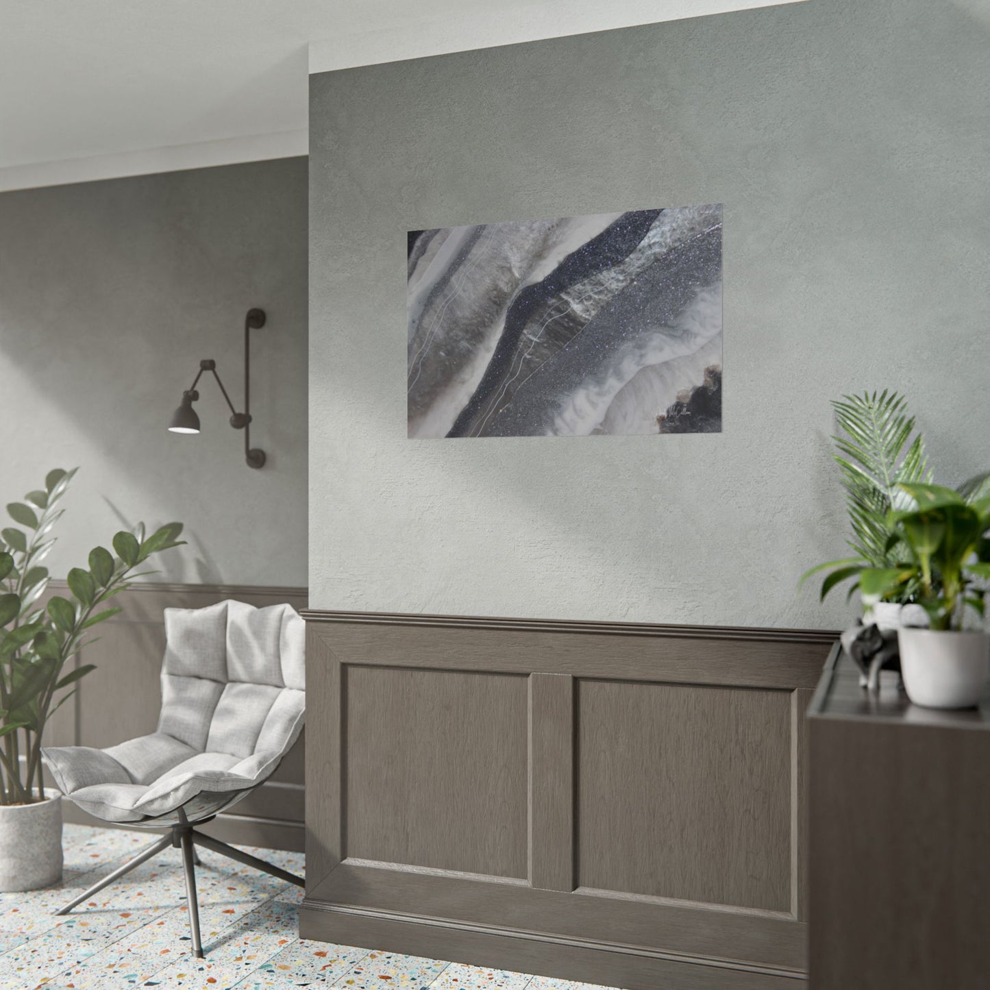 Grey Moonstone Fine Art Print - Grace