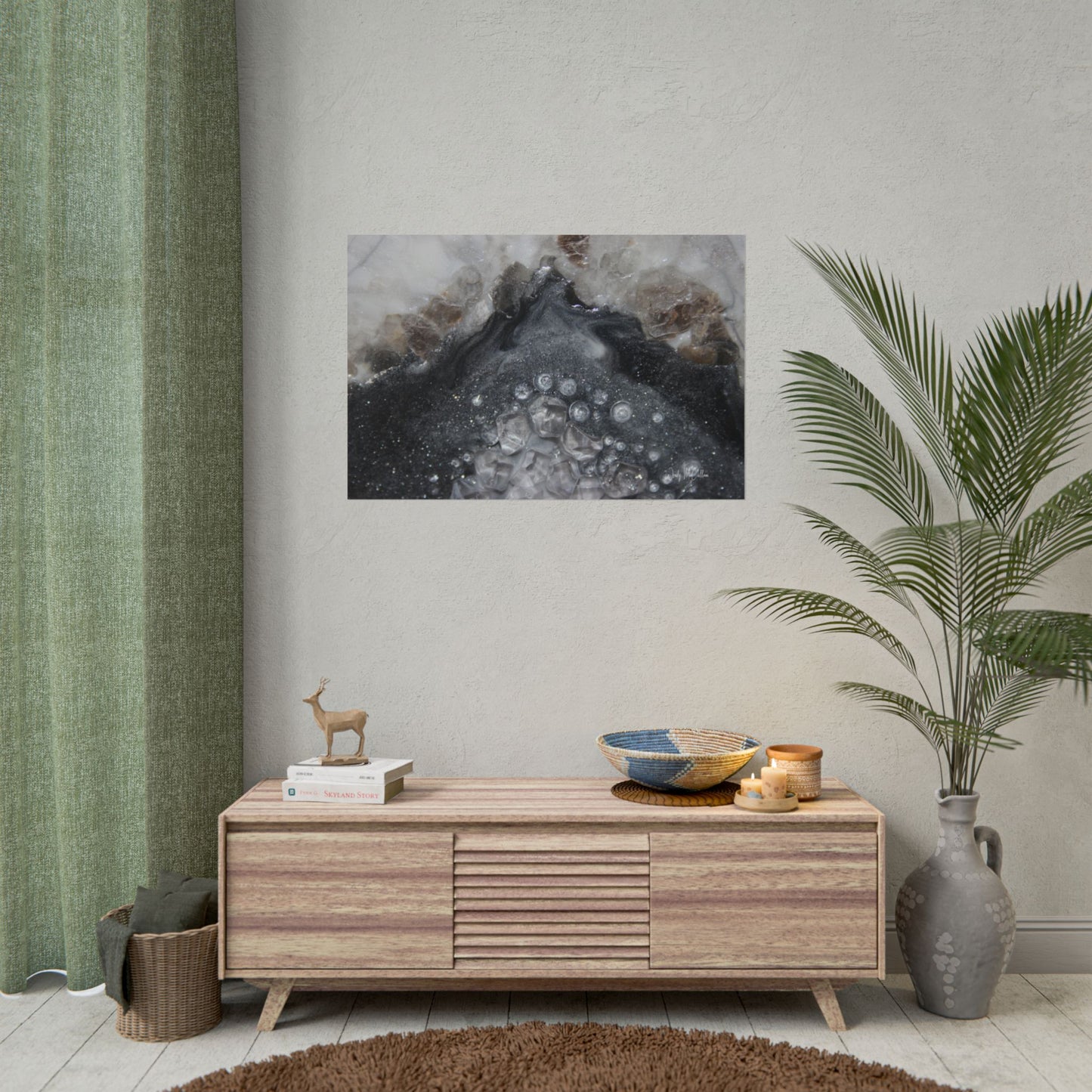 Grey Moonstone Fine Art Print - Elegance