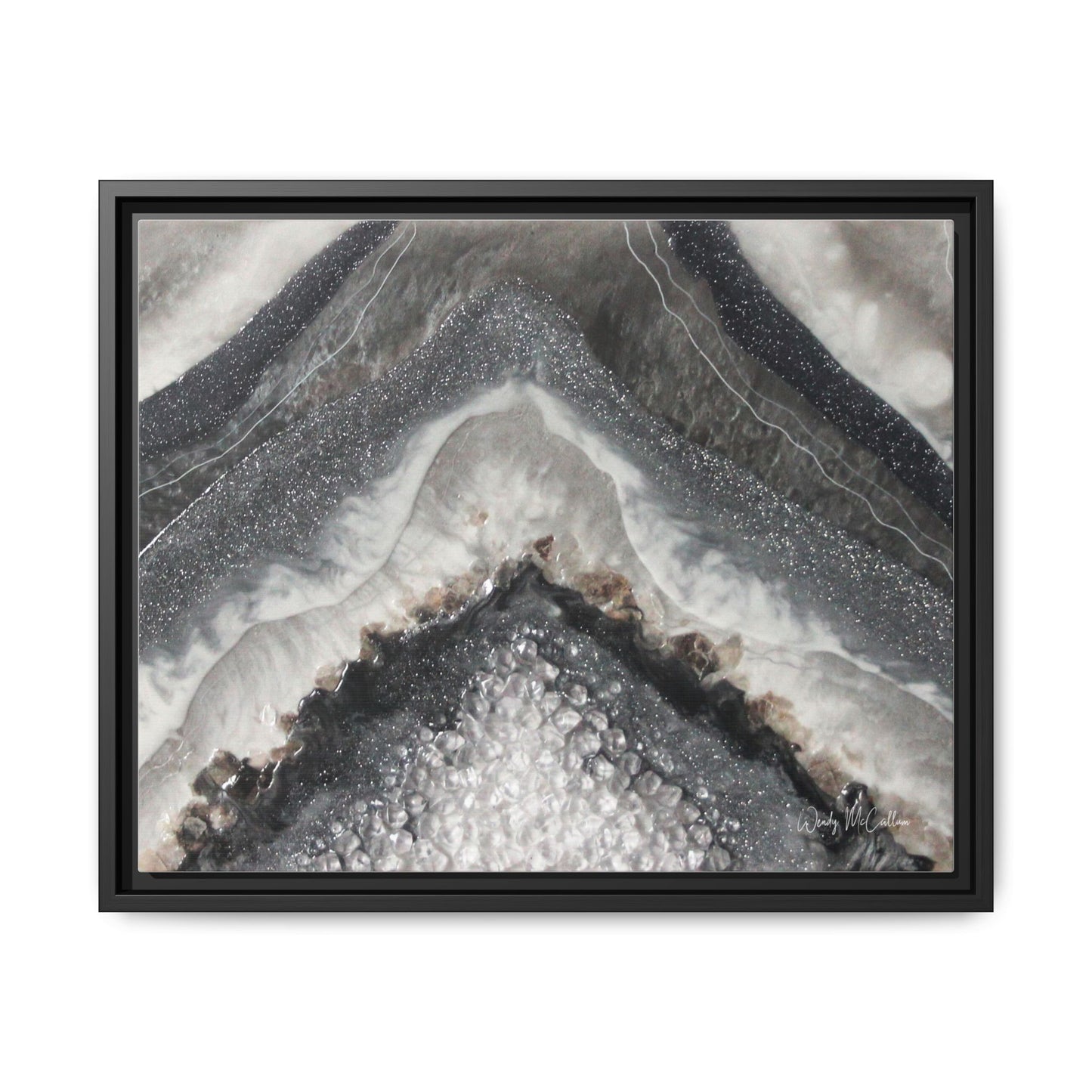 Grey Moonstone Framed Print - Splendour