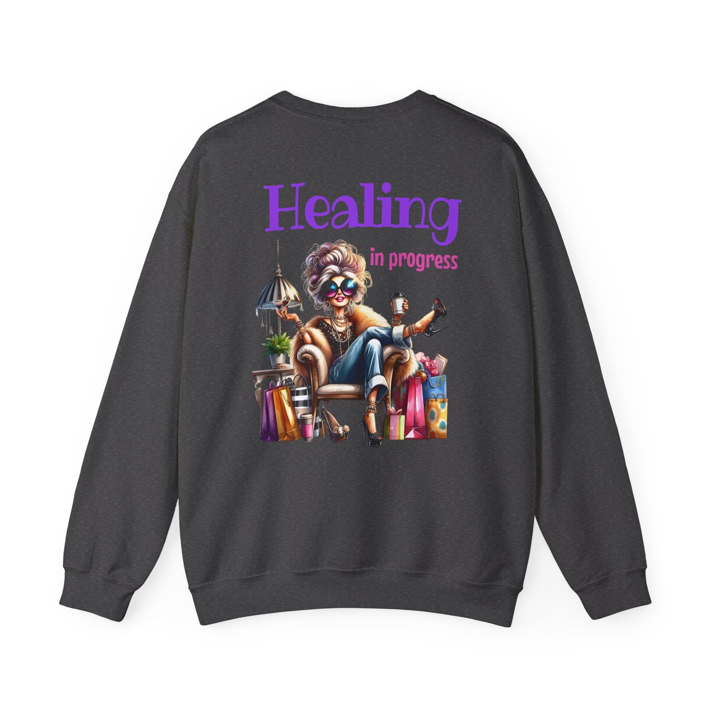 Healing in Progress – Strong Woman Empowerment Sweatshirt