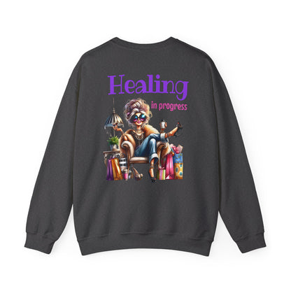 Healing in Progress – Strong Woman Empowerment Sweatshirt