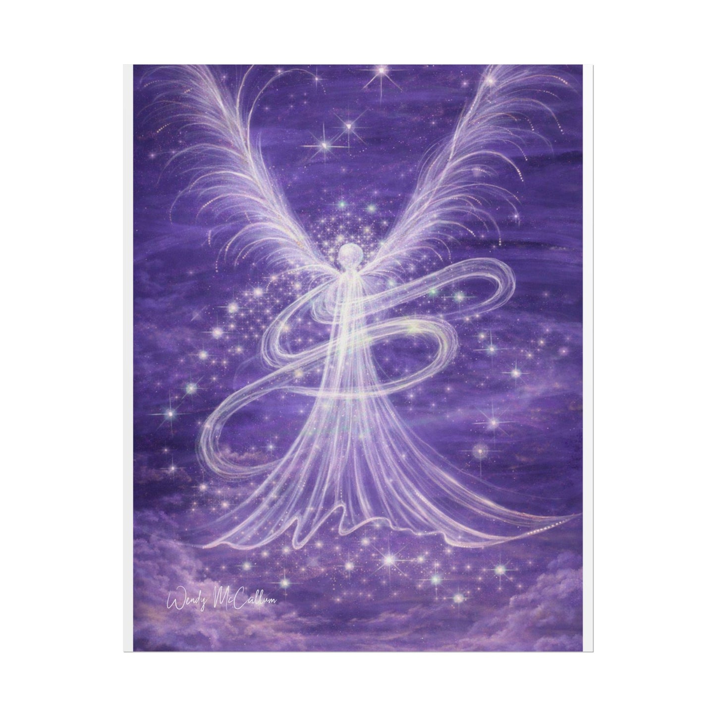Archangel Zadkiel – Abstract Angel Fine Art Print Compassion, Forgiveness, Transformation