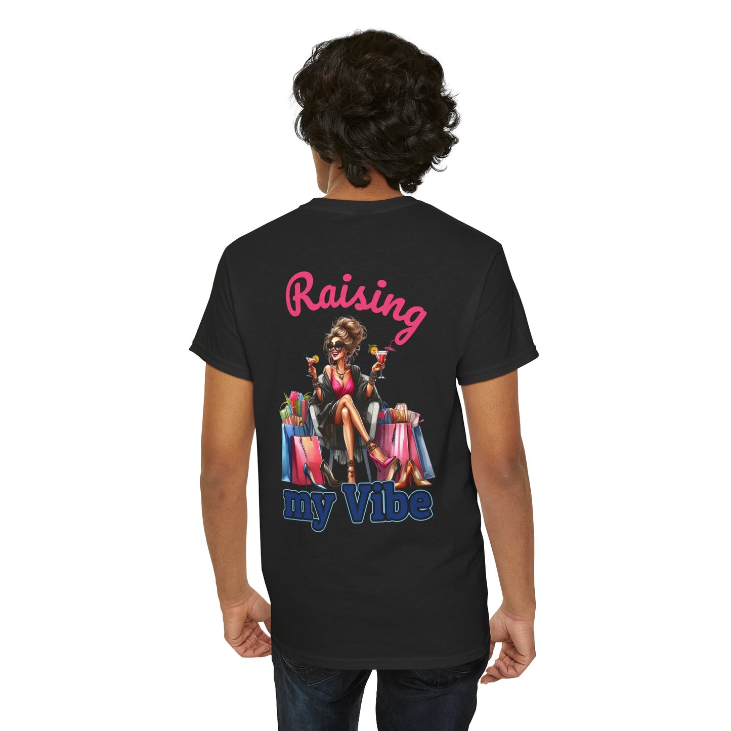 Raising My Vibe – Cool & Sophisticated Lady Graphic T-Shirt