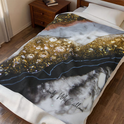Alchemy Elegance - Velveteen Plush Blanket