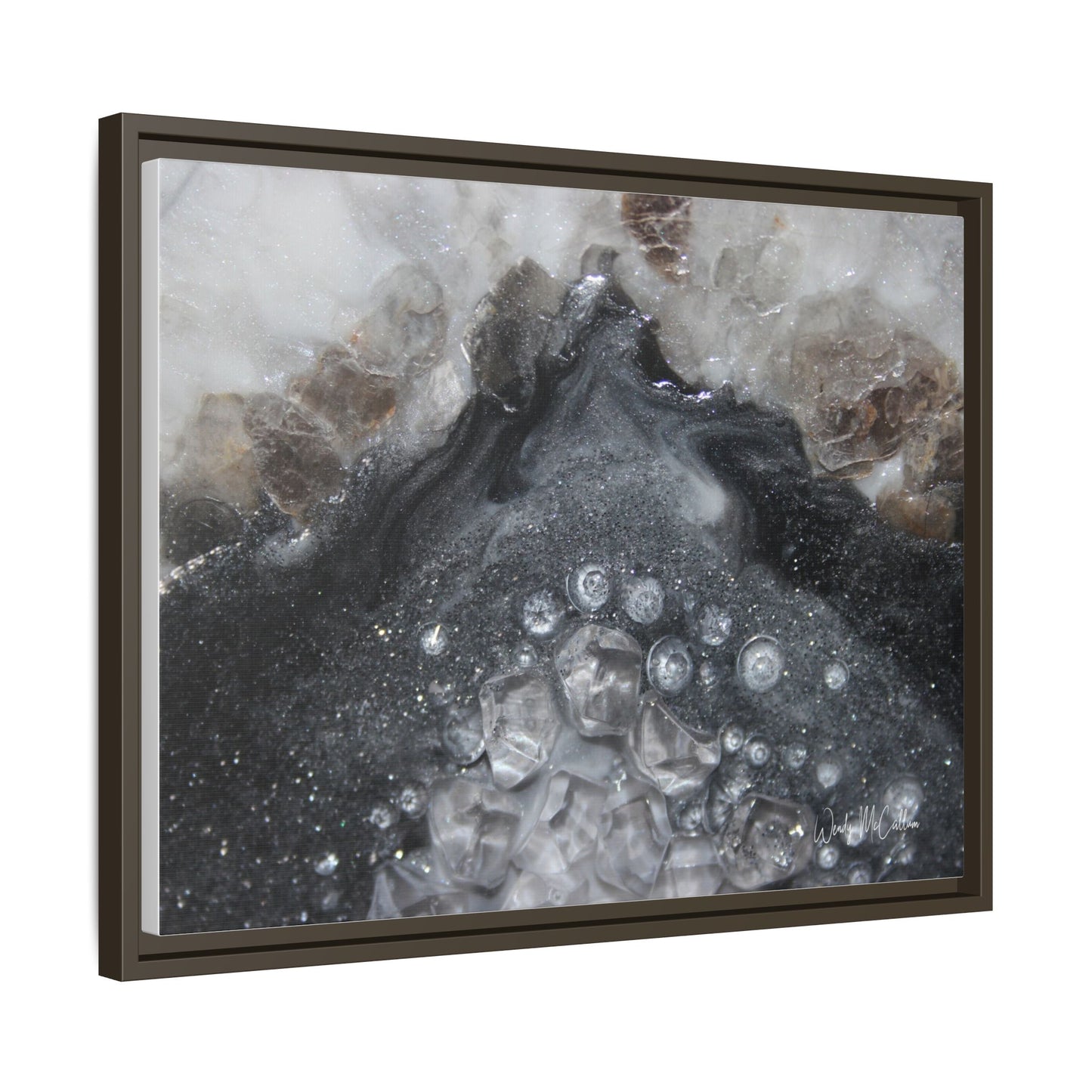 Grey Moonstone Framed Print - Elegance