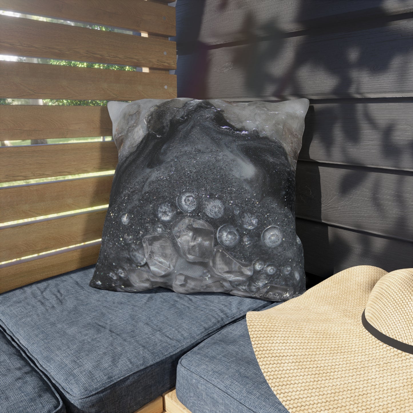 Grey  Moonstone  Elehance Outdoor Pillow — Patio Cushion
