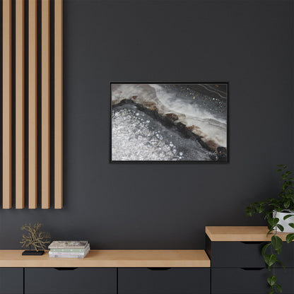 Grey Moonstone Framed Print - Opulence