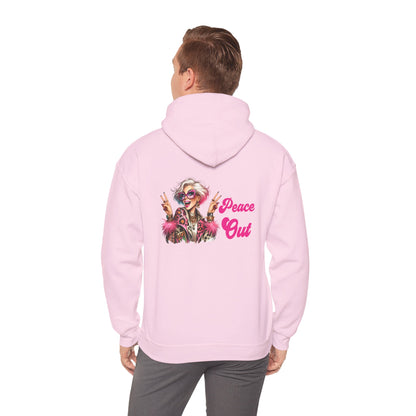 Peace Out – Glam Confidence Woman in Her Prime Hoodie