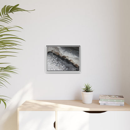 Grey Moonstone Framed Print - Opulence