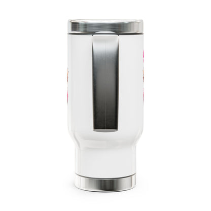 Peace Out – Glam Confidence Woman in Her Prime Stainless Steel Travel Mug (14oz)