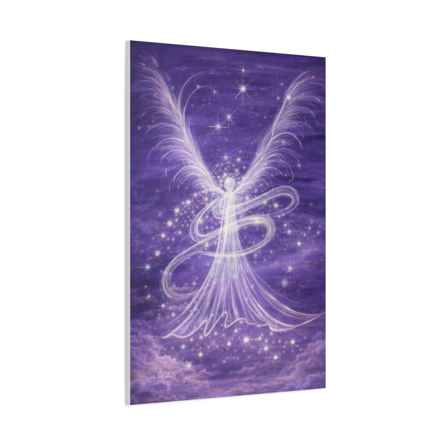 Archangel Zadkiel – Abstract Healing Frequency Art Canvas Print
