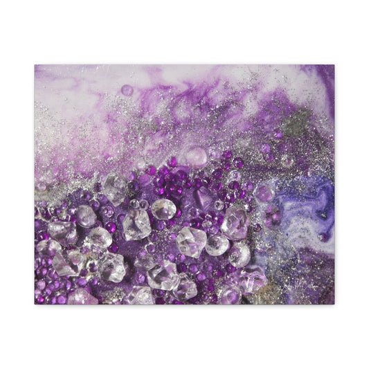 Amethyst Dreams Canvas Wall Art - Elegance