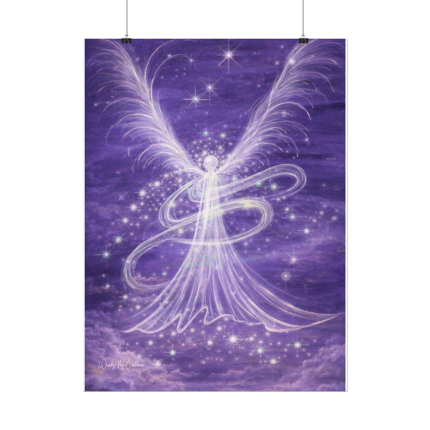 Archangel Zadkiel – Abstract Angel Fine Art Print Compassion, Forgiveness, Transformation