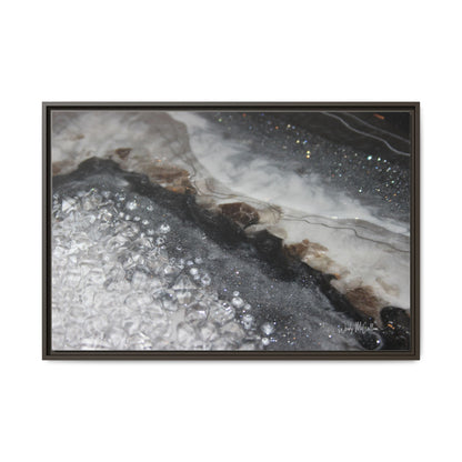 Grey Moonstone Framed Print - Opulence