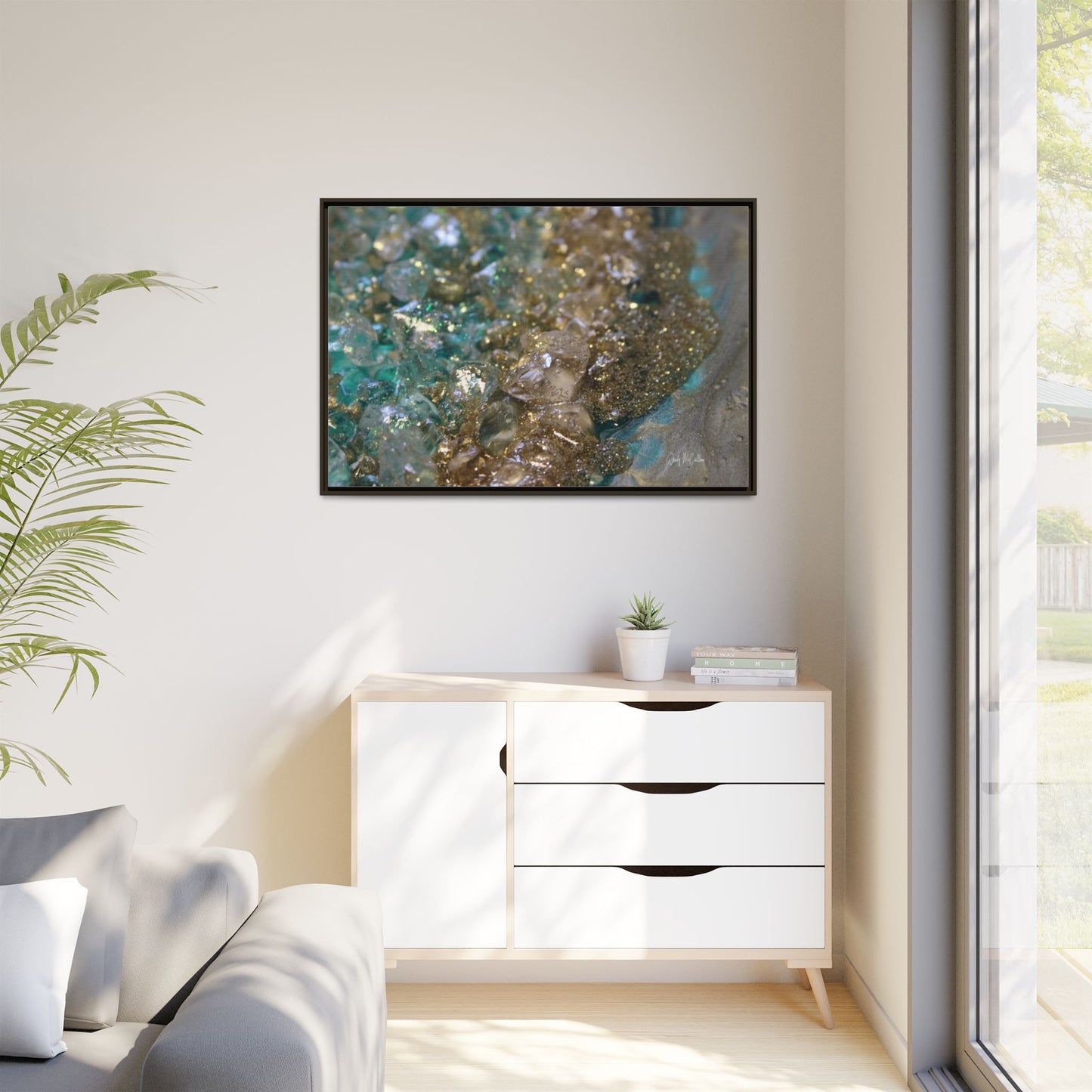 Dioptase Framed Print - Opulence