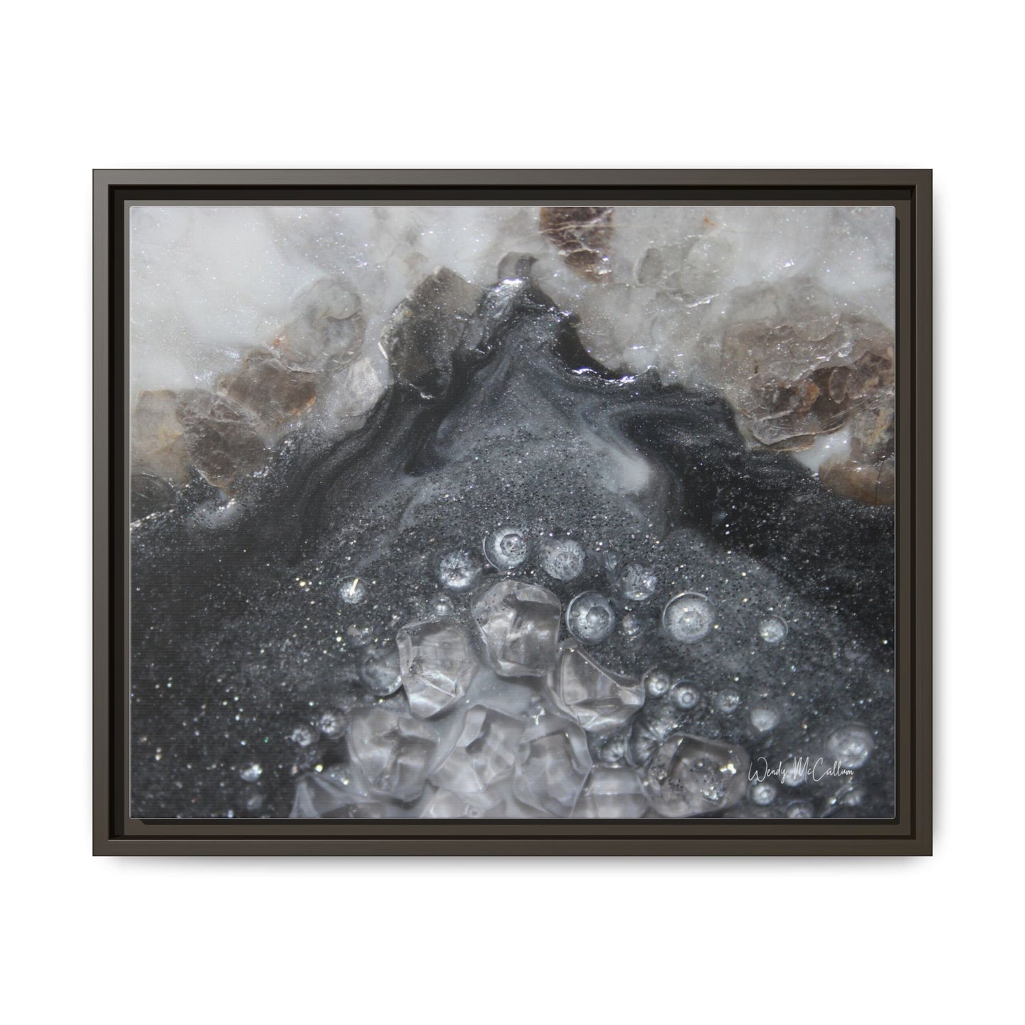 Grey Moonstone Framed Print - Elegance