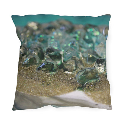 Dioptase Elegance Outdoor Pillow - Patio Cushion