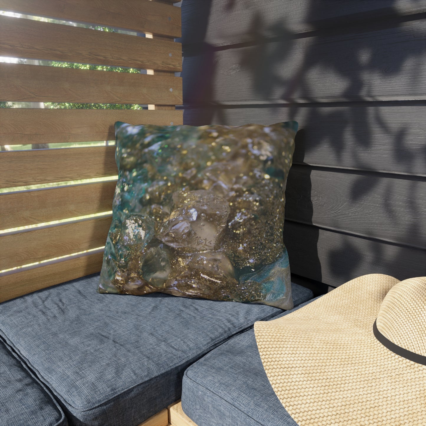 Dioptase Opulence Outdoor Pillow - Patio Cushion