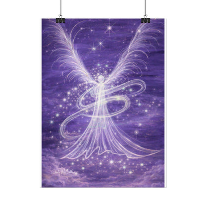Archangel Zadkiel – Abstract Angel Fine Art Print Compassion, Forgiveness, Transformation