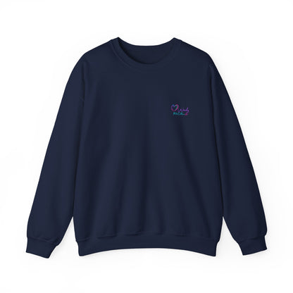 Crewneck Sweatshirt — "Inner Peace Begins with Not My F***ing Problem" Colorful Retro Design