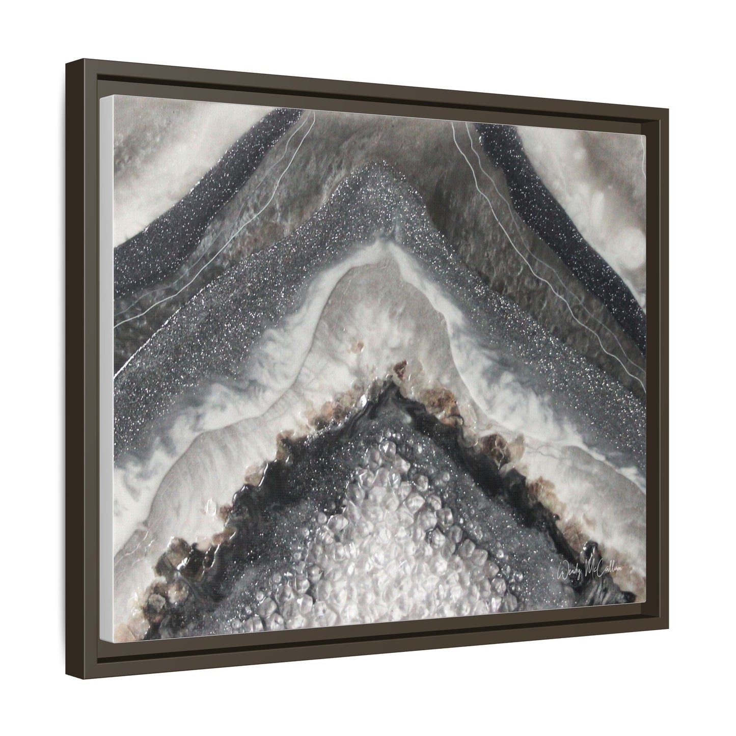 Grey Moonstone Framed Print - Splendour