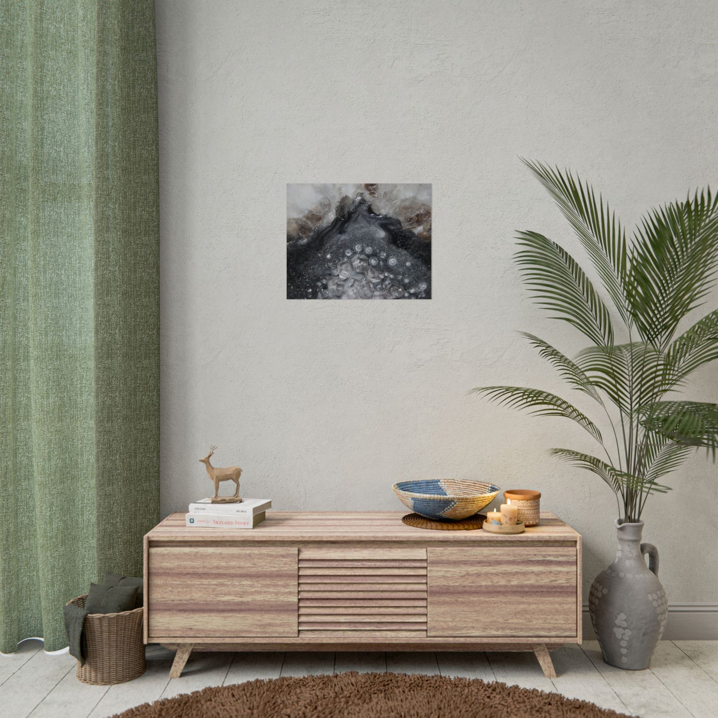 Grey Moonstone Fine Art Print - Elegance