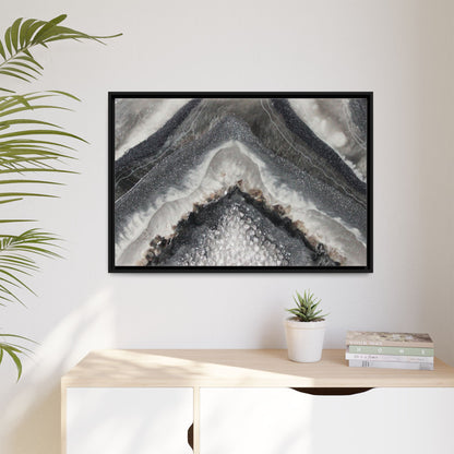 Grey Moonstone Framed Print - Splendour