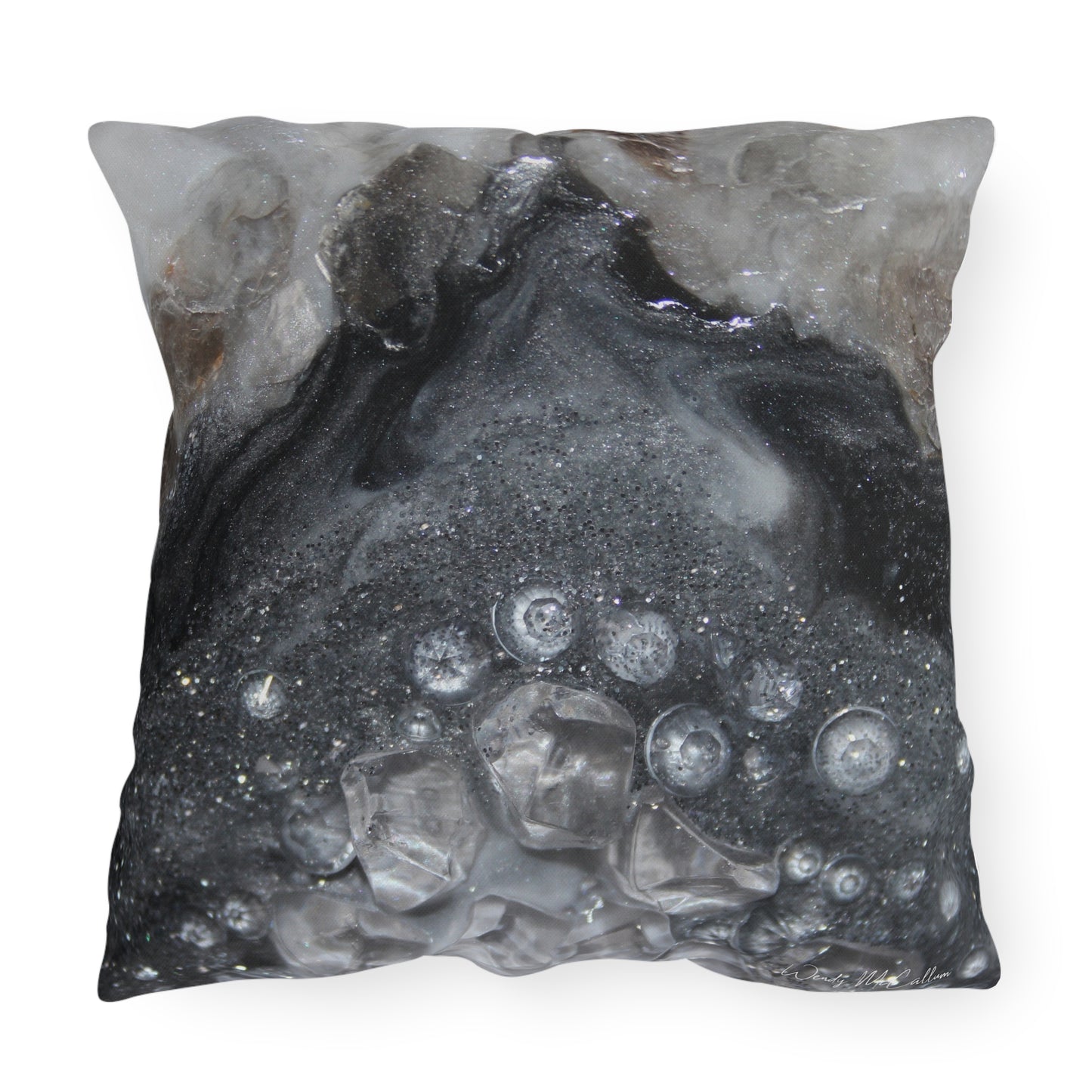 Grey  Moonstone  Elehance Outdoor Pillow — Patio Cushion
