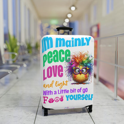 Im mainly peace love & Light - Luggage Cover