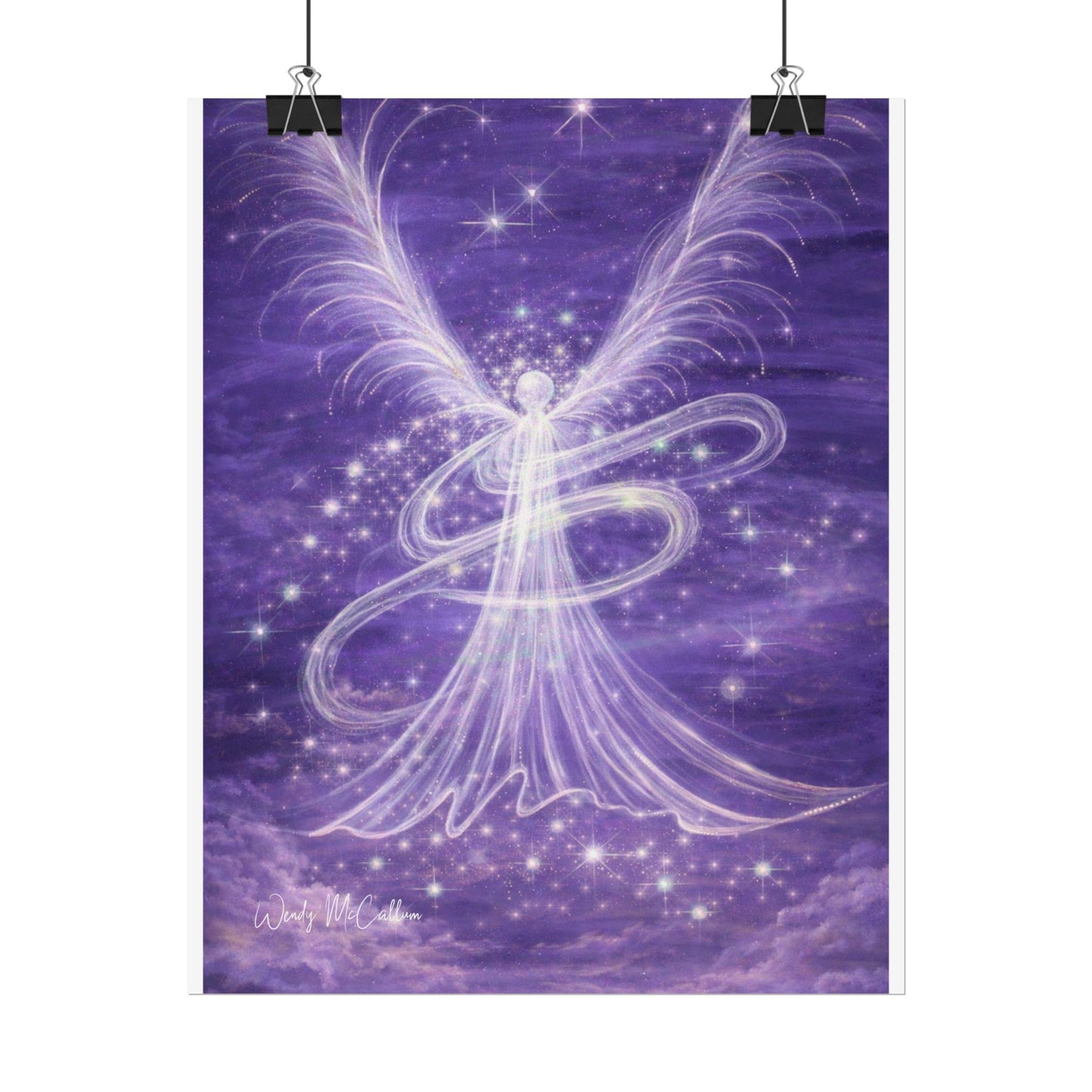 Archangel Zadkiel – Abstract Angel Fine Art Print Compassion, Forgiveness, Transformation