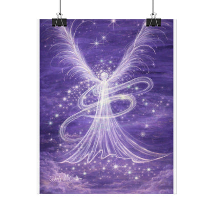 Archangel Zadkiel – Abstract Angel Fine Art Print Compassion, Forgiveness, Transformation