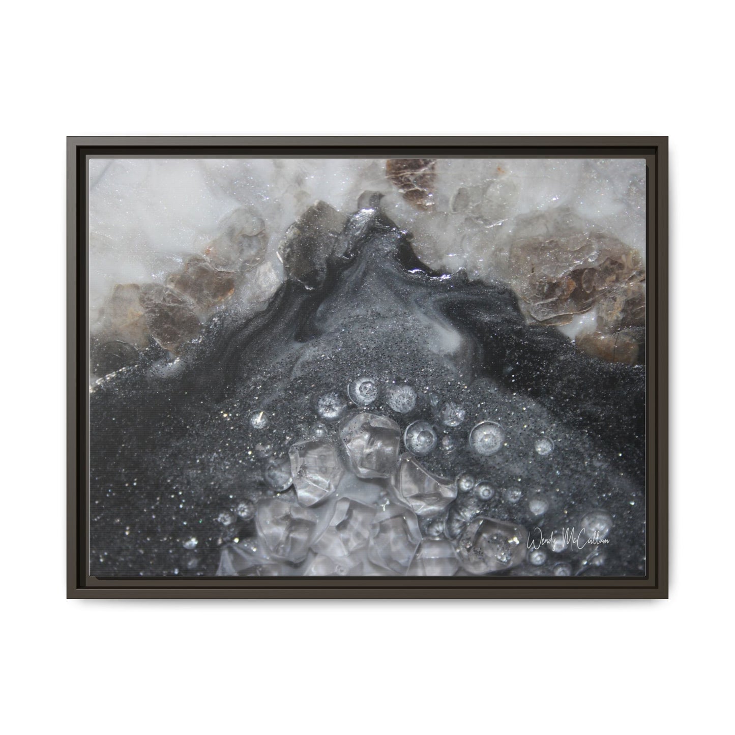 Grey Moonstone Framed Print - Elegance
