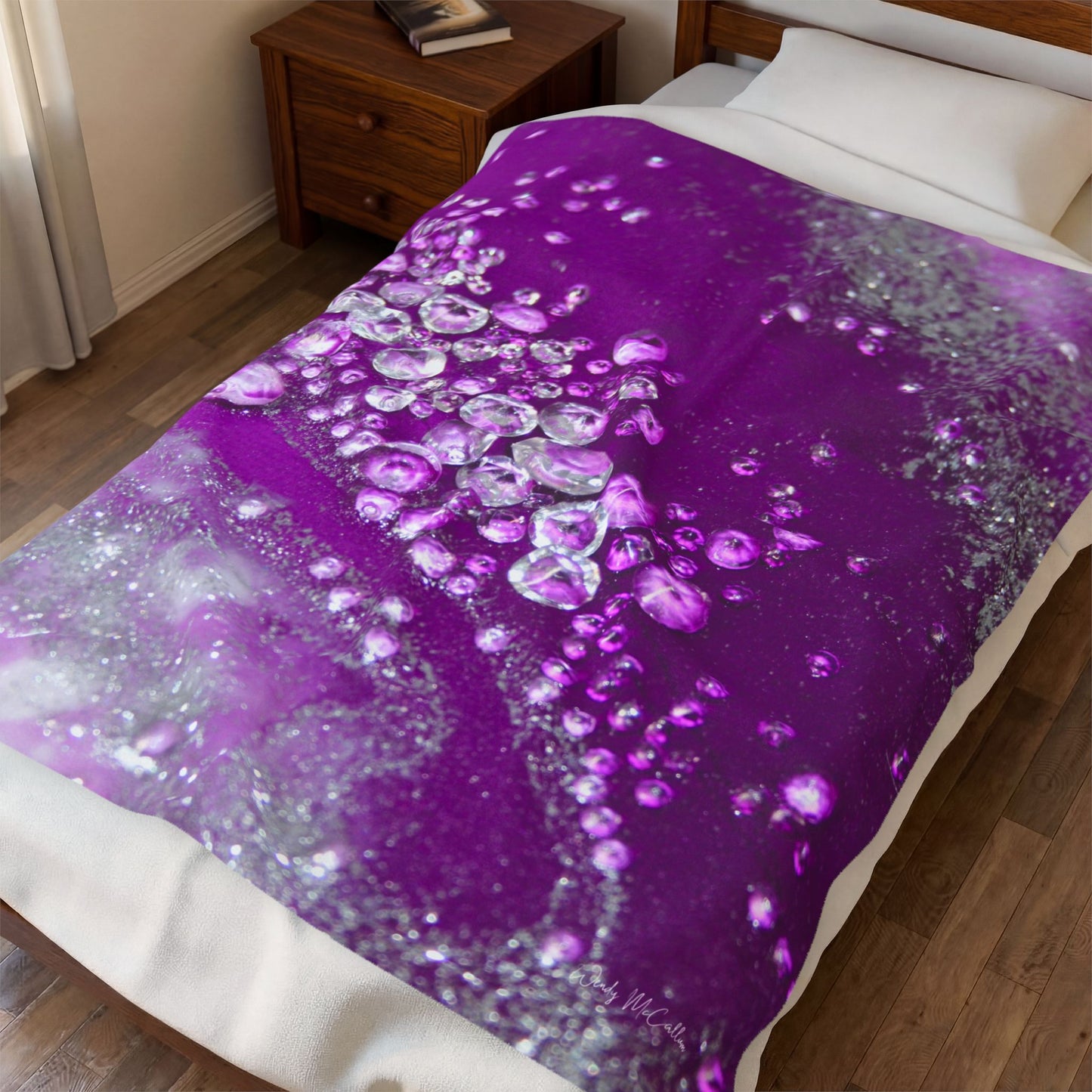 Amethyst Dreams Grace - Velveteen Plush Blanket