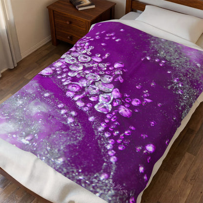 Amethyst Dreams Grace - Velveteen Plush Blanket