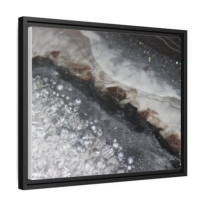 Grey Moonstone Framed Print - Opulence