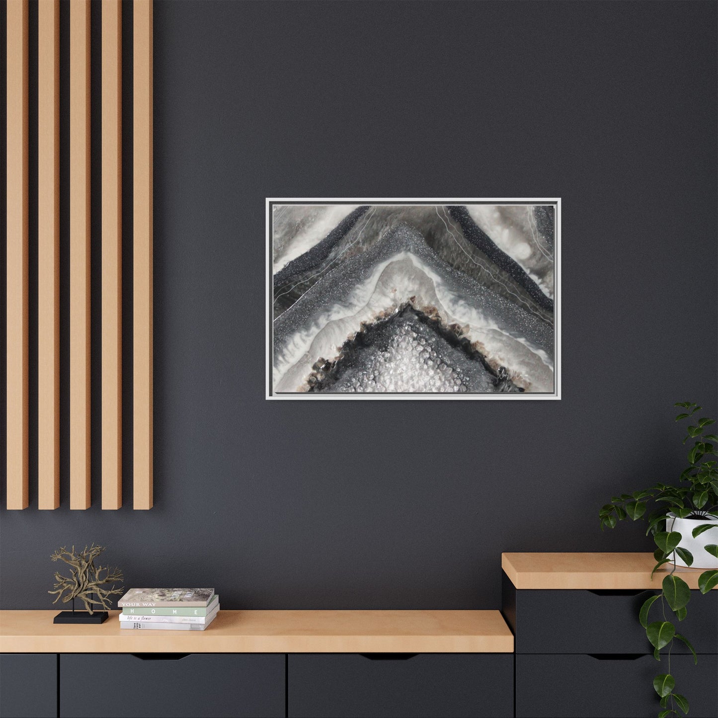 Grey Moonstone Framed Print - Splendour